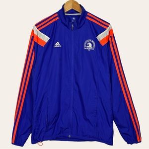 Adidas 119th 2015 Boston Marathon Collection Rare Full Zip Up Windbreaker Jacket